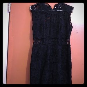 Black lace dress